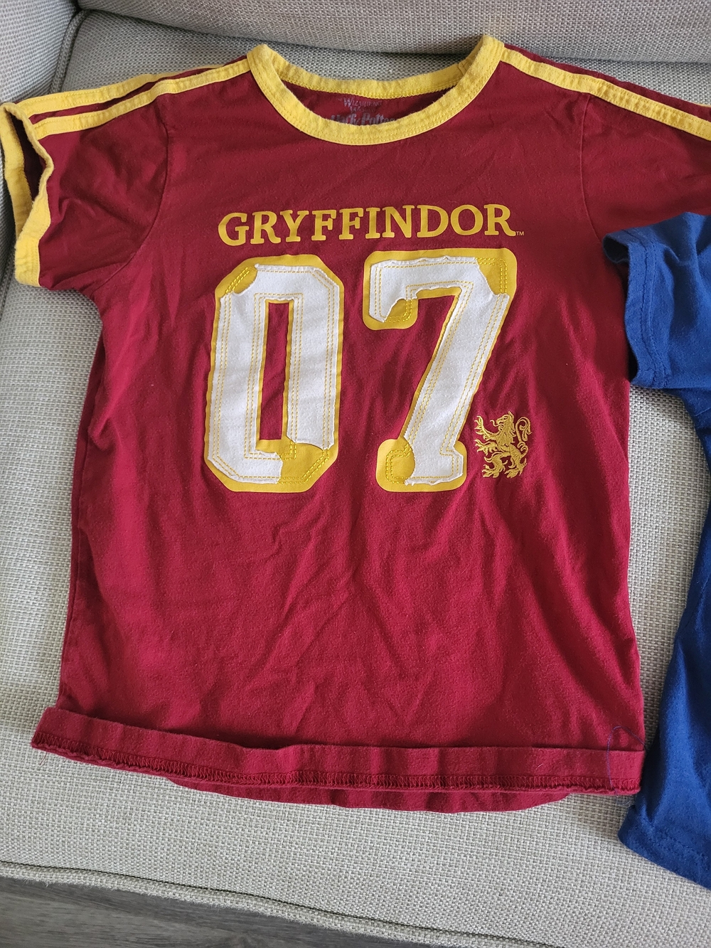 Universal Studios Harry Potter Gryffindor Quidditch Jersey Shirt Kids Size 10